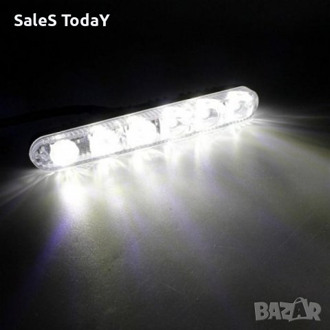 Дневни LED светлини с 6 диода с лупа -1636, снимка 3 - Аксесоари и консумативи - 33851497
