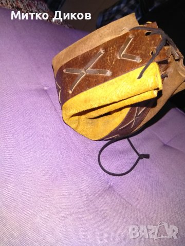 Торбичка за пендари други естествена кожа дебела Н-13см фи11см отлична, снимка 4 - Портфейли, портмонета - 43668716