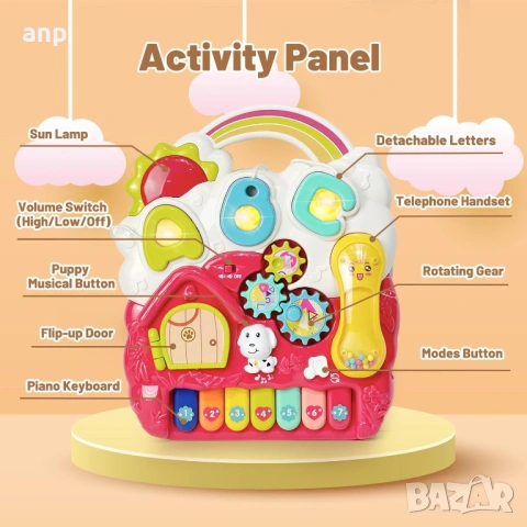 Проходилка Walker Baby 4в1 Розова | Като нова, снимка 13 - Проходилки - 53305997