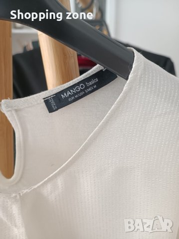 Елегантна нова блуза Манго с акцент, снимка 3 - Ризи - 40705111