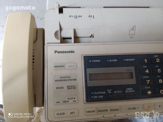 Телефон, факс апарат, телефакс Panasonic original , снимка 5 - Стационарни телефони и факсове - 39901880
