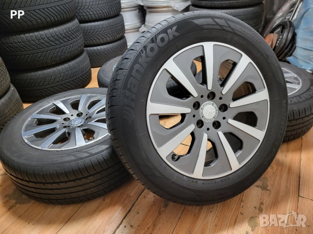 Джанти 17" 5х112 ОЕ Mercedes летни гуми 225/60/17 Hankook, снимка 8 - Гуми и джанти - 52949574