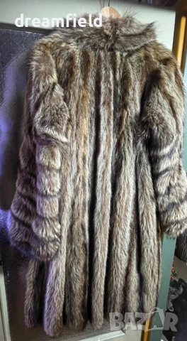 Дълго палто от естествен косъм, снимка 2 - Палта, манта - 53213097