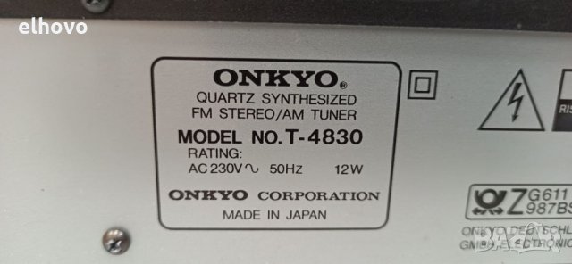 Стерео тунер ONKYO Т-4830, снимка 10 - Ресийвъри, усилватели, смесителни пултове - 33318672