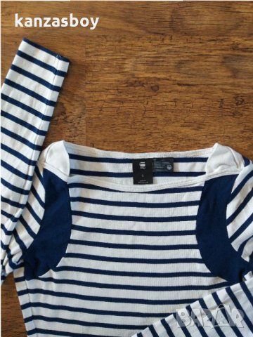 g-star zovas slim boat neck wmn - страхотна дамска блуза, снимка 5 - Блузи с дълъг ръкав и пуловери - 32363733