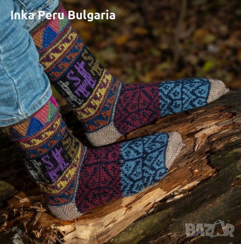  Перуански чорапи модел Уанкавелика различни цветове , снимка 7 - Дамски чорапи - 42968710