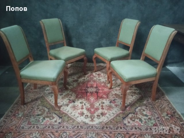 Комплект старинни столове, снимка 7 - Столове - 43050700