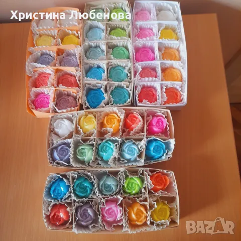 Кутии с глицеринови сапунчета , снимка 12 - Изкуствени цветя - 48733848