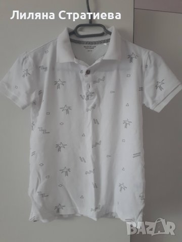 Елегантна тениска за момче 2 бр. бяла и жълта, снимка 1 - Детски тениски и потници - 38057954