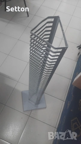 Метална стойка за 50 компакт диска, снимка 3 - Други - 53462482