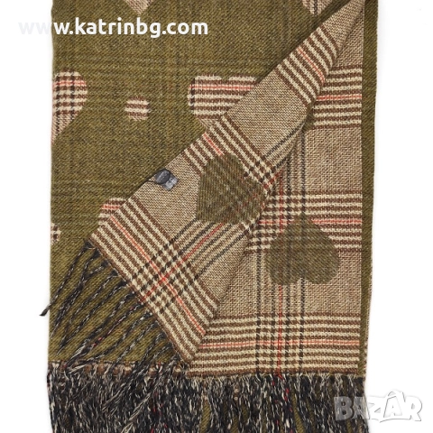 Зимен комплект-Кашмирен шал на сърца и ръкавици с естествен косъм Код на продукта:DAK-0005, снимка 3 - Подаръци за жени - 52200537