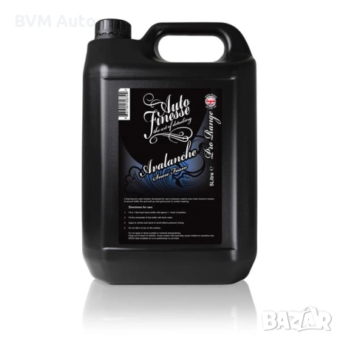 Auto Finesse Avalanche Snow Foam – pH неутрална активна пяна с цитрусов аромат, 5000 ml
