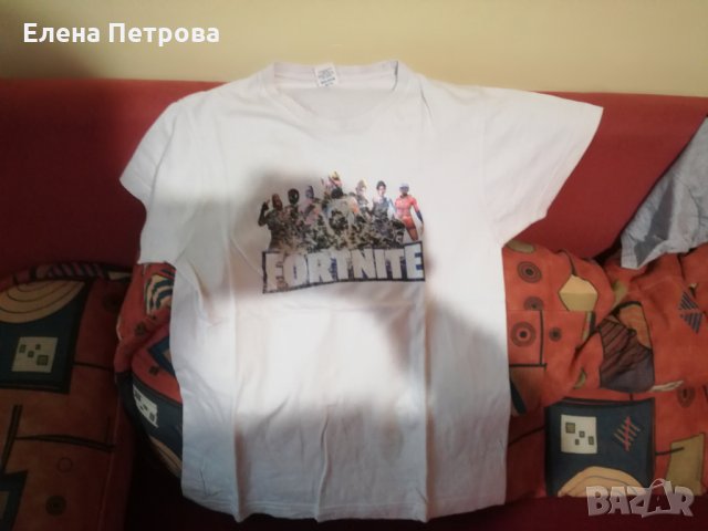 Тениска бяла Fortnite Фортнайт размер хс, снимка 1