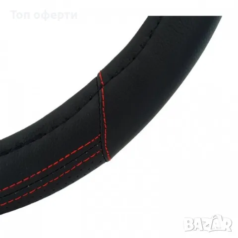 Калъф за волан 124 - 45 см (черен с червен шев), снимка 2 - Аксесоари и консумативи - 48653470