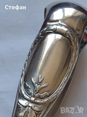 Посребрена щипка за лед Christofle, снимка 5 - Антикварни и старинни предмети - 49470794