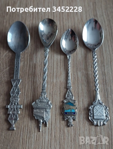 лъжички за колекционери 4 броя отлични , снимка 7 - Антикварни и старинни предмети - 52342643