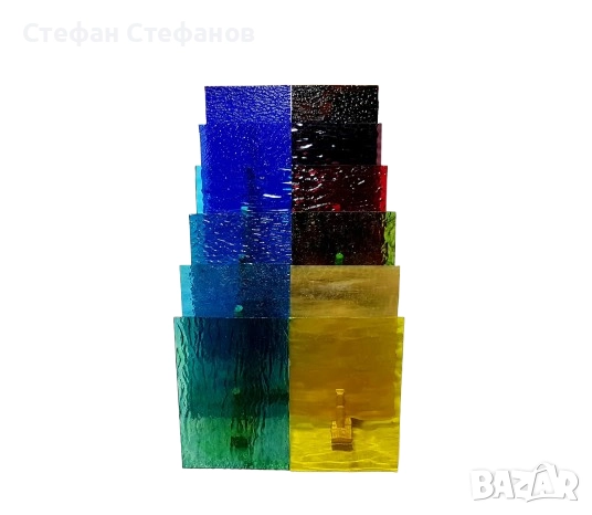 Комплекти от цветно художествено стъкло, снимка 11 - Декорация за дома - 52565307