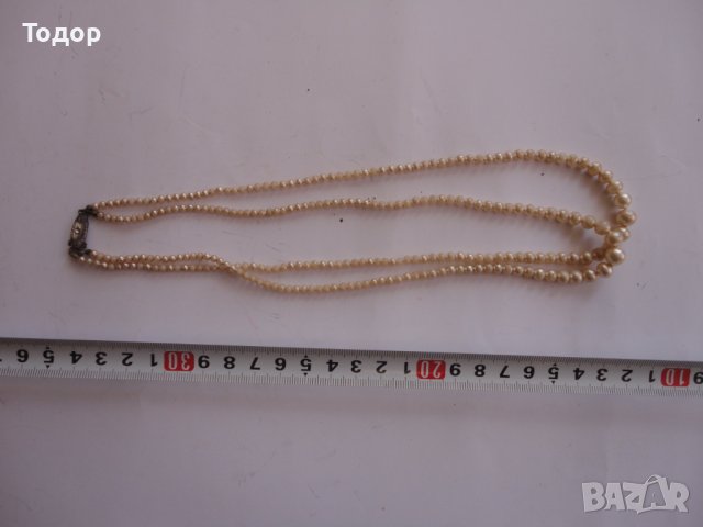 Старинно колие от перли и сребро 2