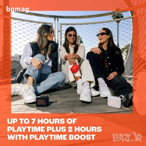 JBL Go 4 безжична Bluetooth тонколонка-лилав цвят, снимка 4 - Bluetooth тонколони - 52107661