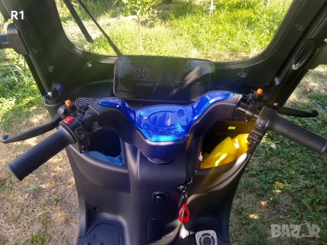 Електрическа триколка с покрив - Синя, снимка 6 - Мотоциклети и мототехника - 51339378