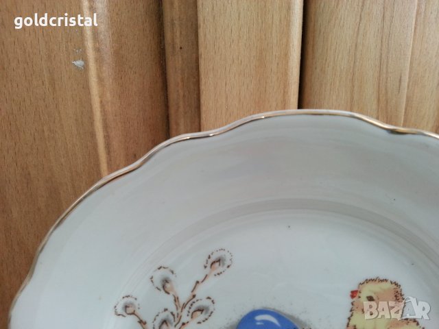 Български порцелан Великден детска чиния , снимка 3 - Антикварни и старинни предмети - 37544729