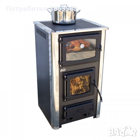 Готварска печка на дърва ABC Concept 2 mini Air 10 kW, ефективност 76,7%, снимка 10 - Други стоки за дома - 39914487
