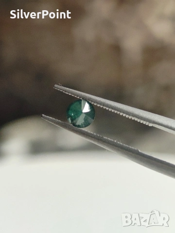Диамант синьо зелен натурален, снимка 4 - Други - 53333312