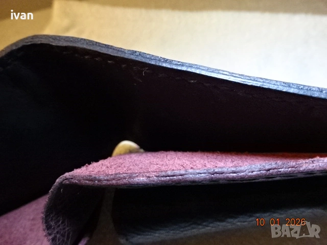 мъжки портфейл от естествена кожа /ръчна изработка/, снимка 7 - Портфейли, портмонета - 53057292