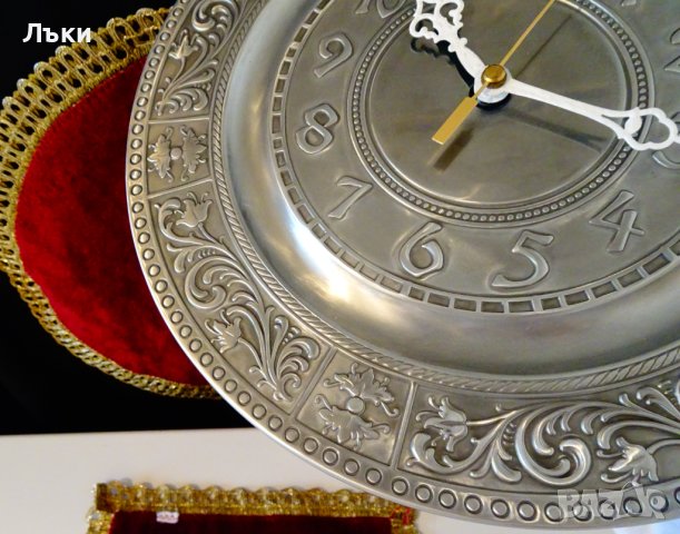 Стенен часовник от калай,W.Germany. , снимка 4 - Антикварни и старинни предмети - 43940919