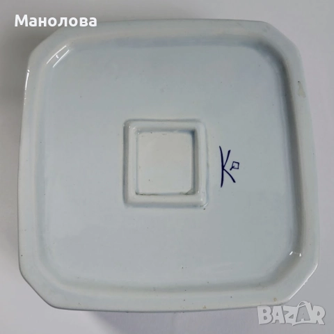 Кутия от керамика, репродукция на Френско народно изкуство, Fa ïence de Quimper., снимка 5 - Други ценни предмети - 52384862