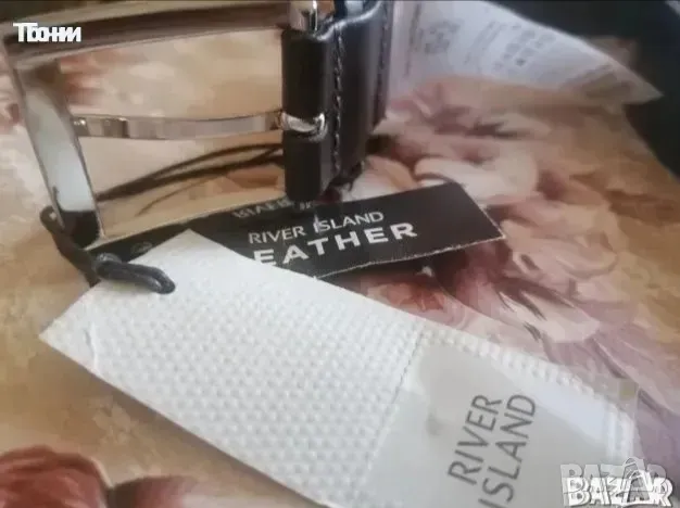 RIVER ISLAND Оригинал Нов Мъжки Колан Изцяло от Естествена Кожа с Етикет 130см. , снимка 4 - Колани - 49564686