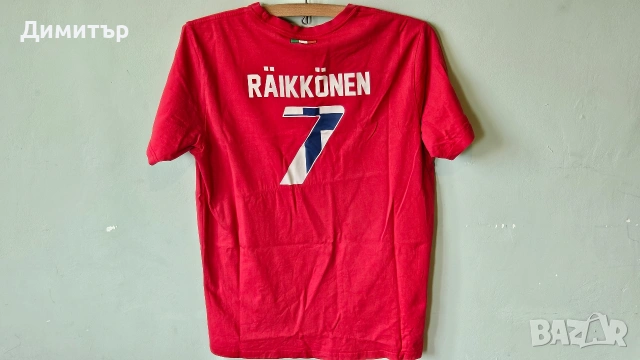 Оригинална тениска Ferrari Formula 1 f1 Kimi Raikkonen speed race sport рали Size Large , снимка 6 - Тениски - 53491364