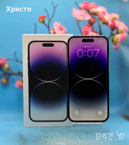 Apple iPhone 14 Pro, 128GB, 6GB RAM, 5G, Deep Purple  , снимка 2 - Apple iPhone - 53227029