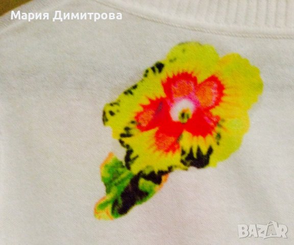 ARMANI JEANS жилетка/блуза с флорални мотиви Оригинал , снимка 13 - Жилетки - 39306682