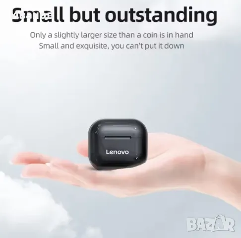 Безжични wireless слушалки Lenovo Thinkplus LP40, Bluetooth 5.1, безжични, водоустойчиви, снимка 3 - Bluetooth слушалки - 49774572