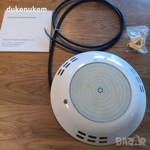 Ултратънък LED Прожектор за басейн, IP68, 2800lm, 35W, снимка 7 - Лед осветление - 51688661