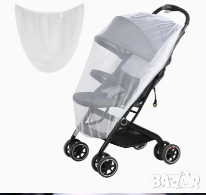 Две голями полиестерни мрежи против комари , снимка 2 - За бебешки колички - 51184409