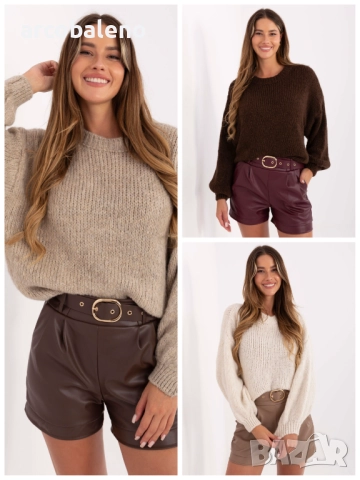 Дамски вълнен пуловер с голям размер, 3цвята 