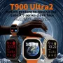 Смарт часовник T900 Ultra 2  - Черен с голям дисплей , снимка 1