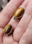 Винтидж / Антика / комплект бижута "Тигрово око" Israel sterling /публикувана и в друга категория , снимка 7