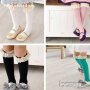 Бели детски дълги чорапки, снимка 1 - Чорапи - 37714958