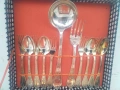 Сервиз посребрени прибори тегло 849 грама вилици, Лъжици ножове хранане маркирани сребро проба 800 I, снимка 12