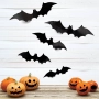 Самозалепващи се прилепи за Хелоуин / Halloween – 3D декорация, 12 броя_1199458, снимка 1