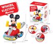 Музикална, светеща играчка на Мики Маус с кола, картинг (Mickey Mouse), снимка 1 - Коли, камиони, мотори, писти - 43788932