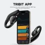 Слушалки Tribit OpenGo Open-Ear, Bluetooth, Ергономични кукички за уши, 104 ч, IPX5, черни, снимка 7