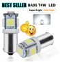 Габаритни диодни крушки габарити Ba9s с 5 Smd Led ксеноново бели диода за кола автомобил джип супер , снимка 15