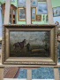 Уникална много стара белгийска антикварна колекционерска авторска картина масло върху платно   , снимка 1 - Антикварни и старинни предмети - 44908706