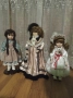 Винтидж три порцеланови кукли 40 и 50см., снимка 8