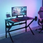 Геймърско компютърно бюро с RGB LED осветление, снимка 1