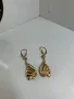 Златни обеци с циркони , снимка 3